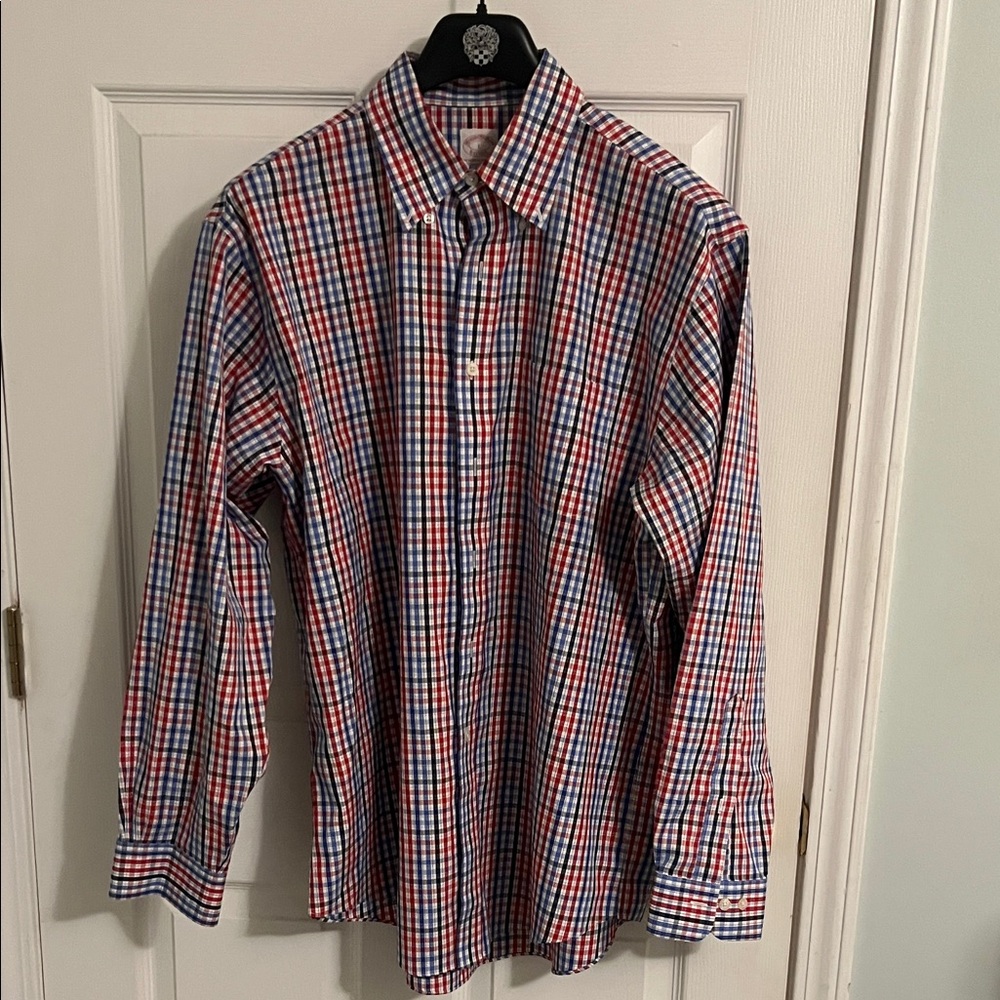 Brooks Brothers Red and Blue Plaid Shirt